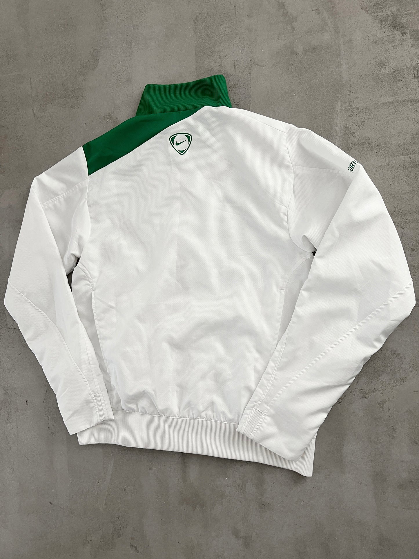 WHITE/GREEN PORTUGAL NIKE JACKET - 2000S - S