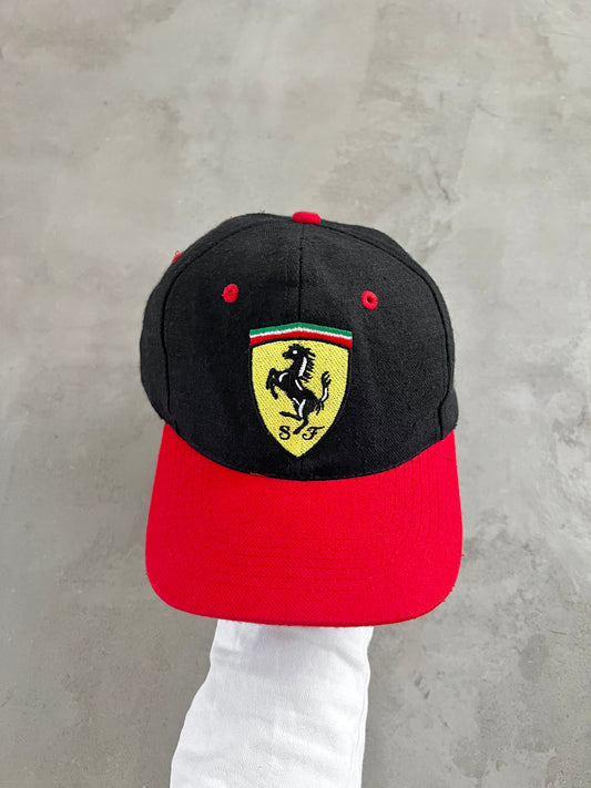 BLACK FERRARI CAP - 1996