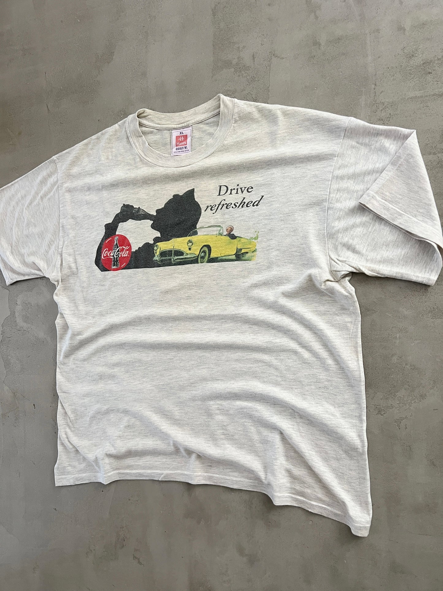 GREY COCA COLA PROMO TEE - 1990S - XL