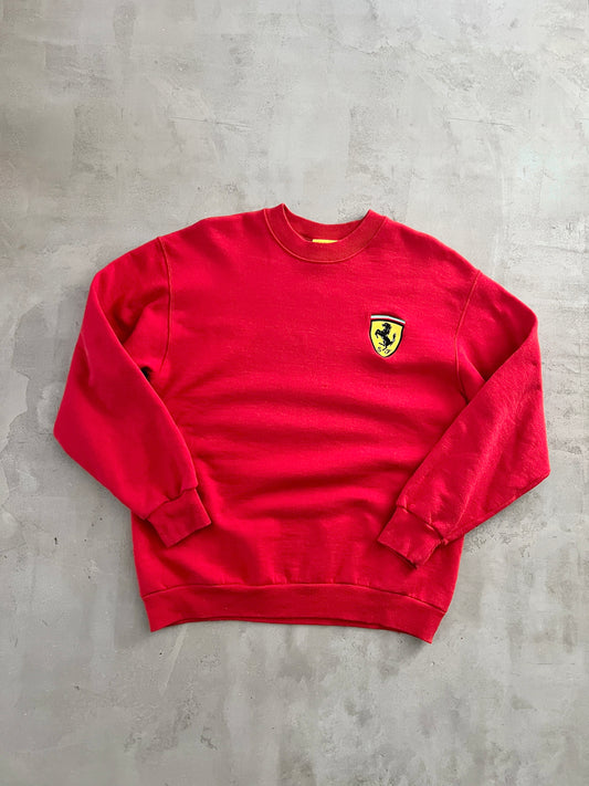 RED FERRARI SWEATER - 1990S - M