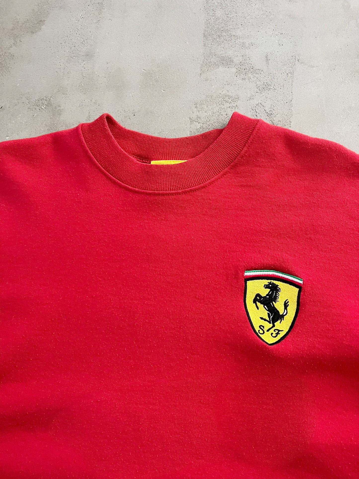 RED FERRARI SWEATER - 1990S - M