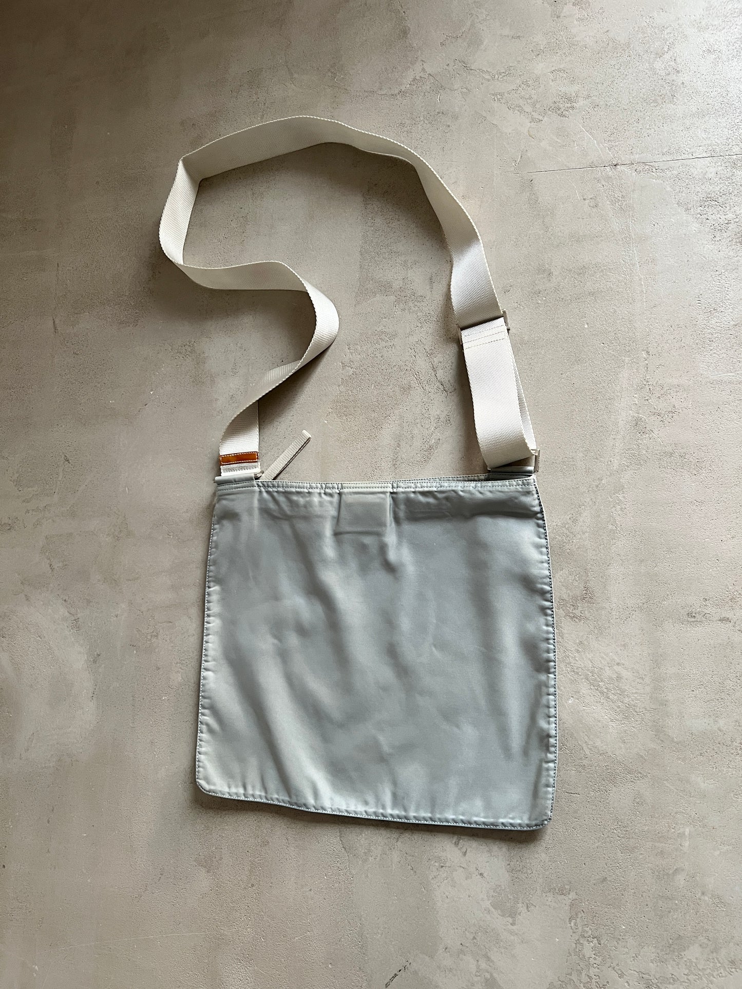 GREY/BABY BLUE PRADA BAG - 2000S