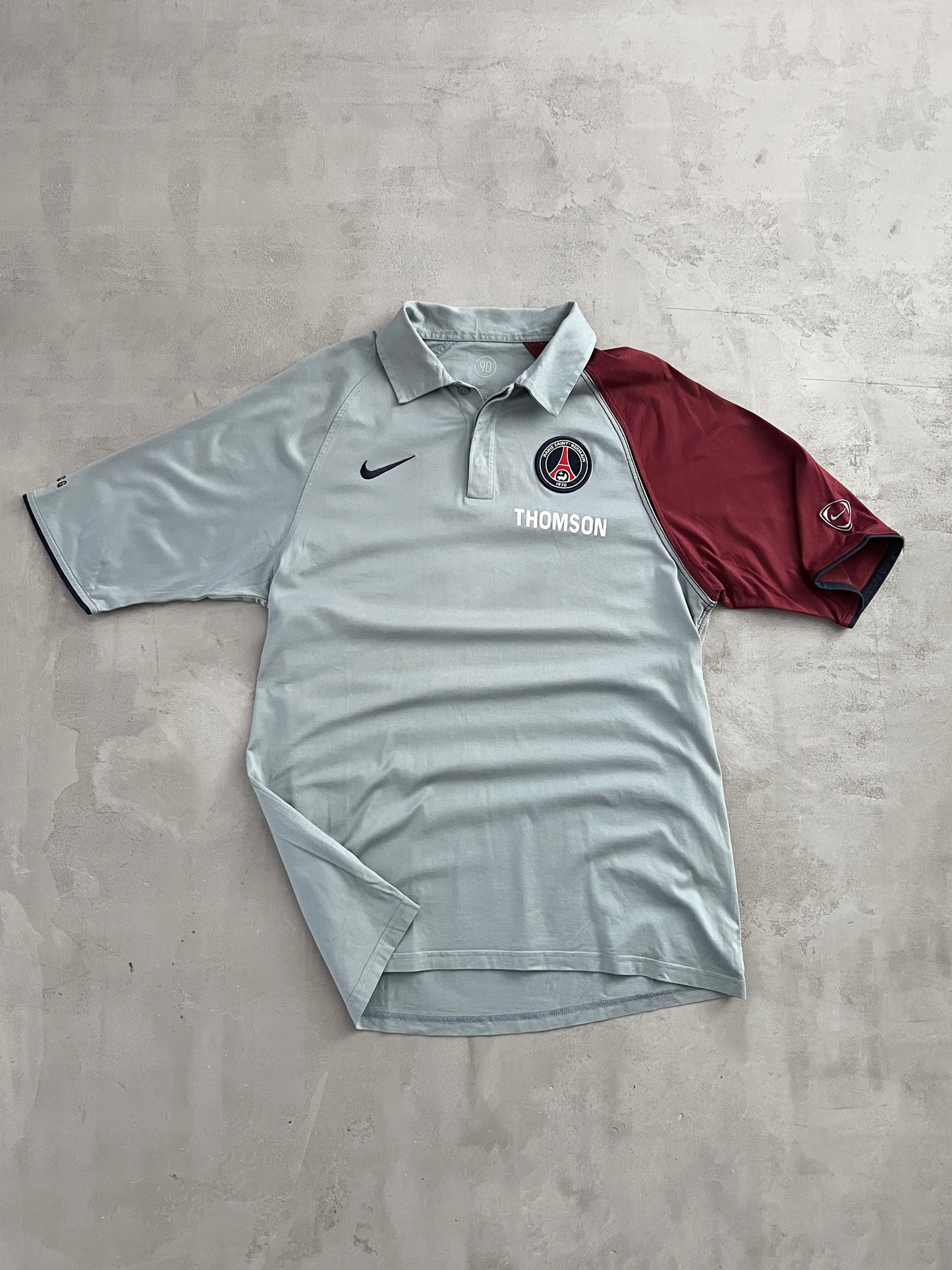 GREY PSG NIKE POLO - 2000S - L
