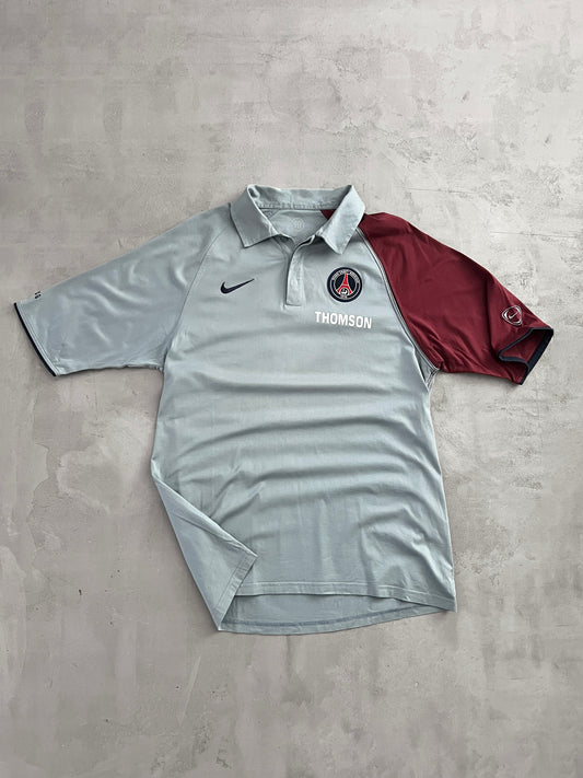 GREY PSG NIKE POLO - 2000S - L