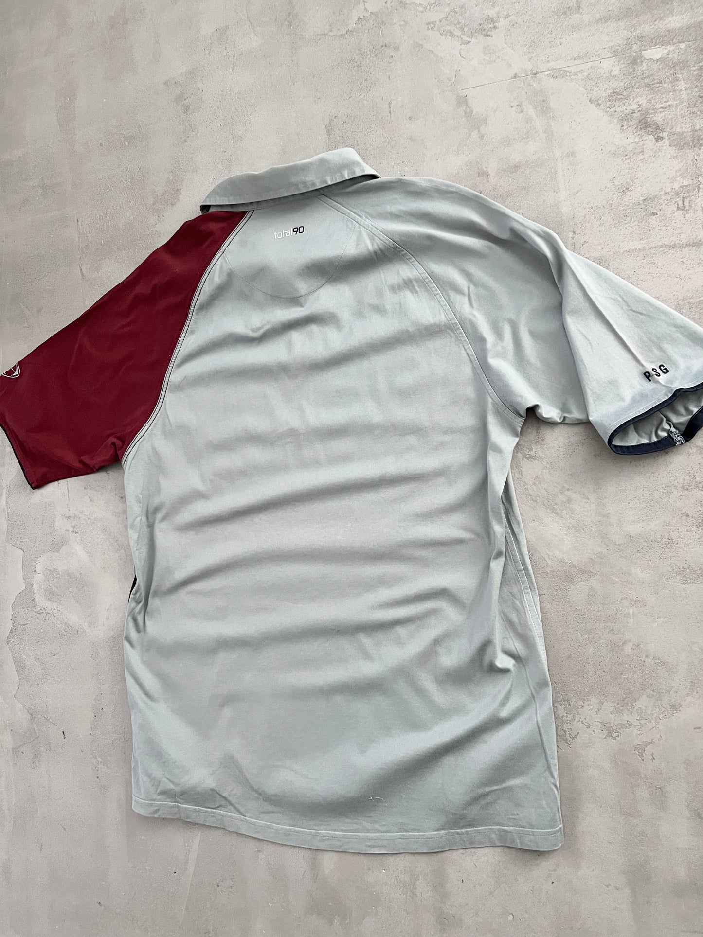 GREY PSG NIKE POLO - 2000S - L