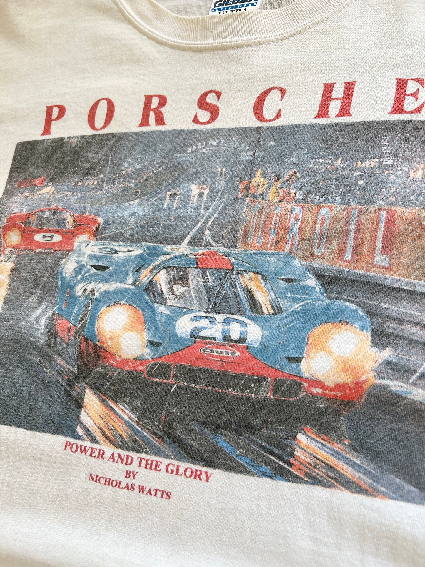 WHITE PORSCHE 917 TEE - 1990S - L