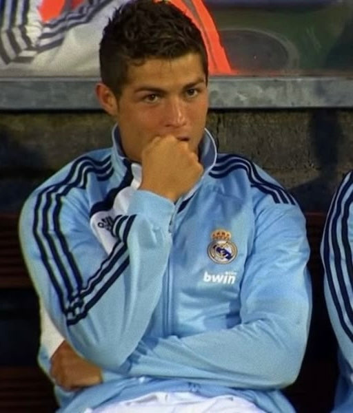 NAVY REAL MADRID TRACK PANTS - 2000S - M