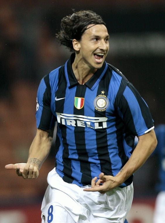 NAVY INTER MILAN NIKE TRACK PANTS - 2000S - M/L