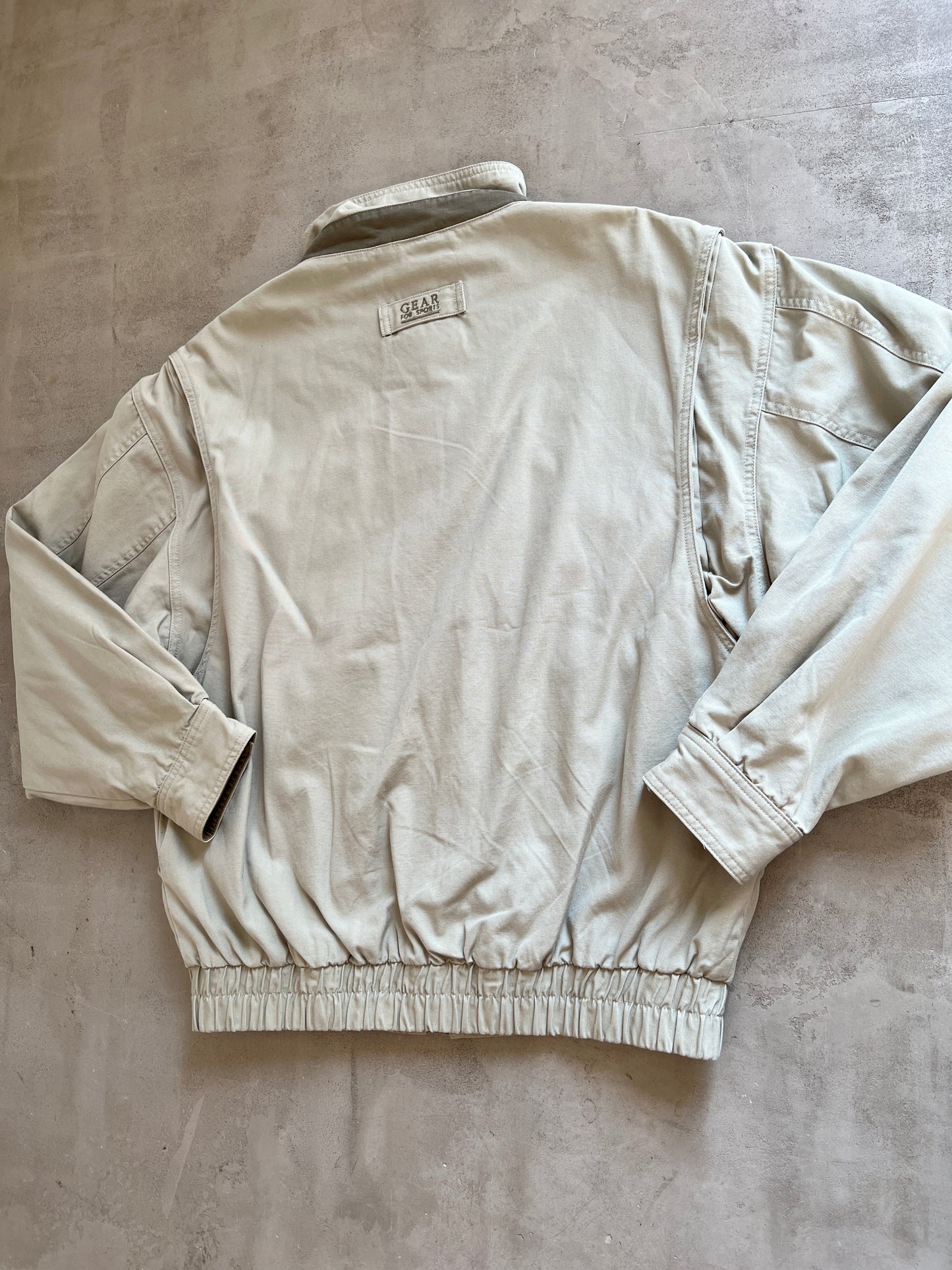 CREME MERCEDES BENZ RACING JACKET - 1990S - L