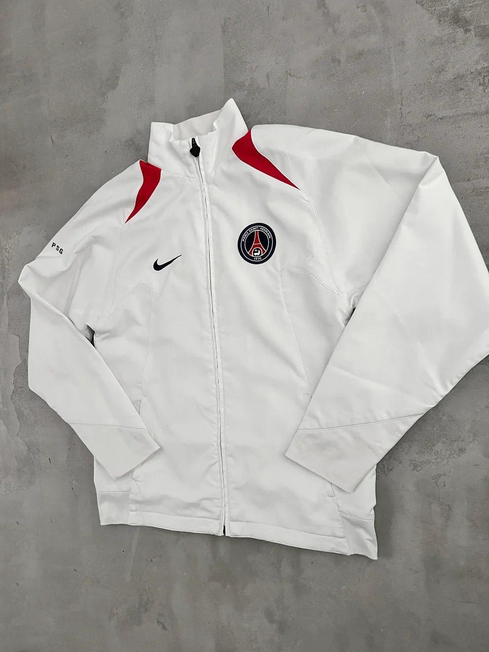 WHITE PSG NIKE TRACK JACKET - 2000S - S