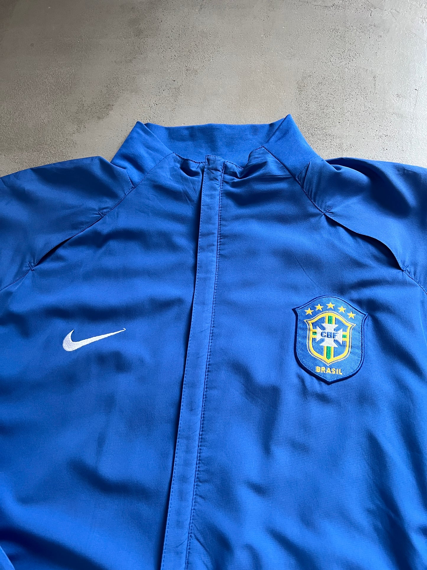 BLUE BRAZIL NIKE TRACK JACKET - 2000S - M