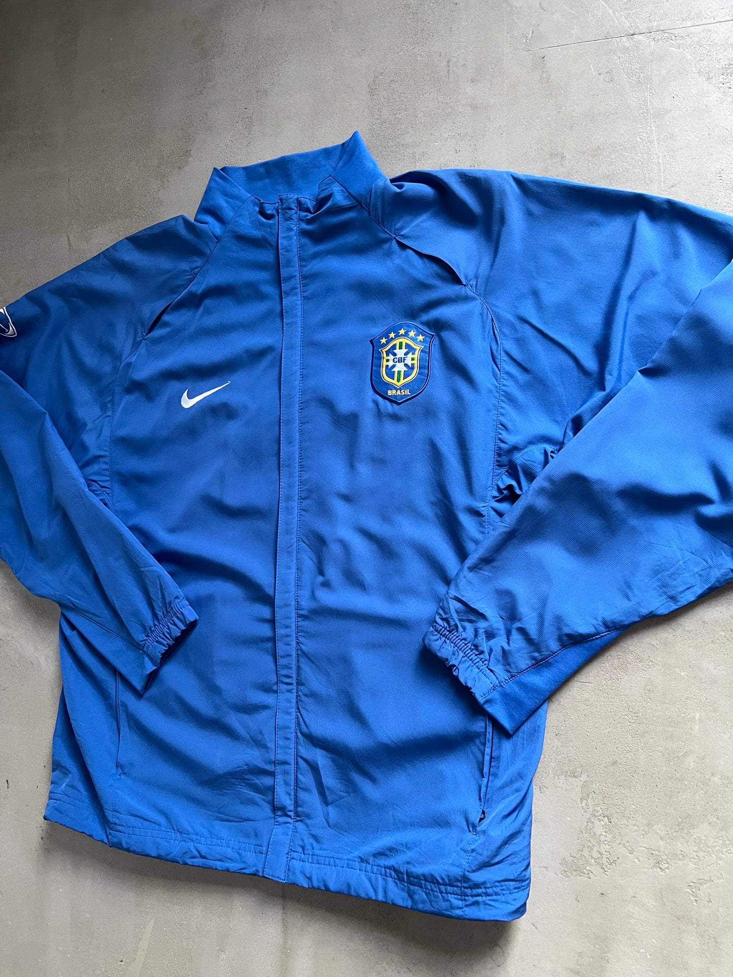 BLUE BRAZIL NIKE TRACK JACKET - 2000S - M