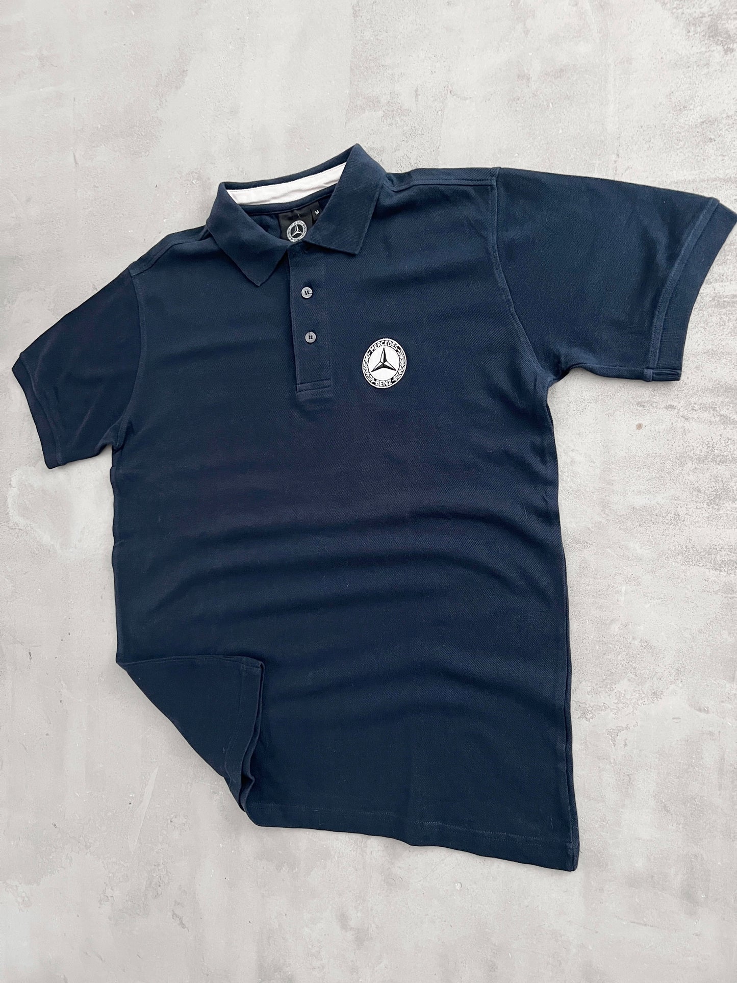 NAVY MERCEDES BENZ POLO - 2000S - M/L