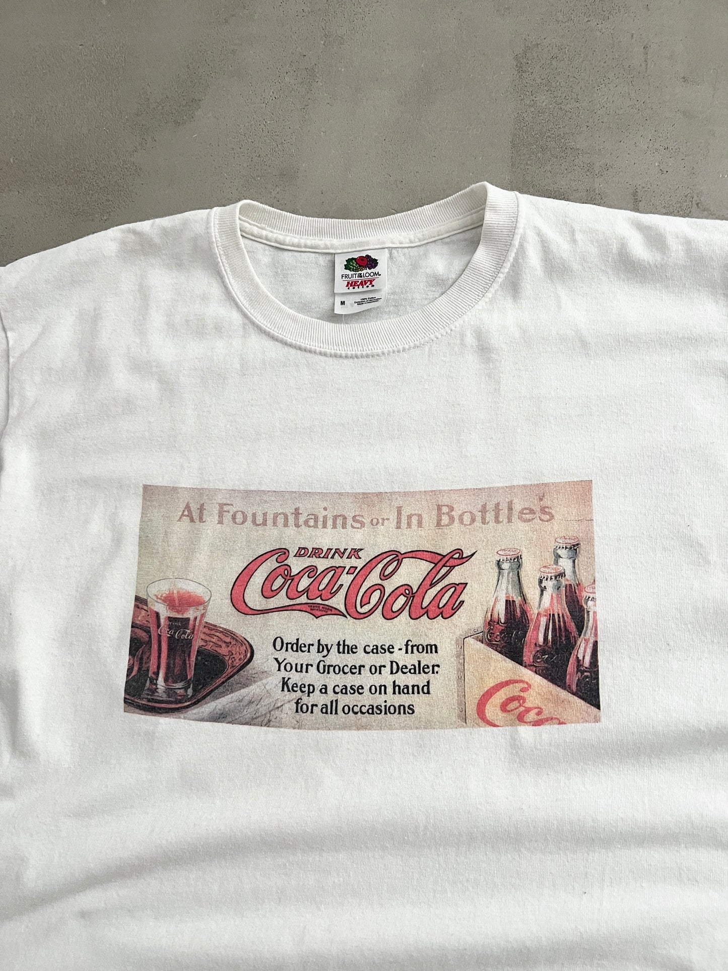 WHITE COCA COLA TEE - 2000S - M
