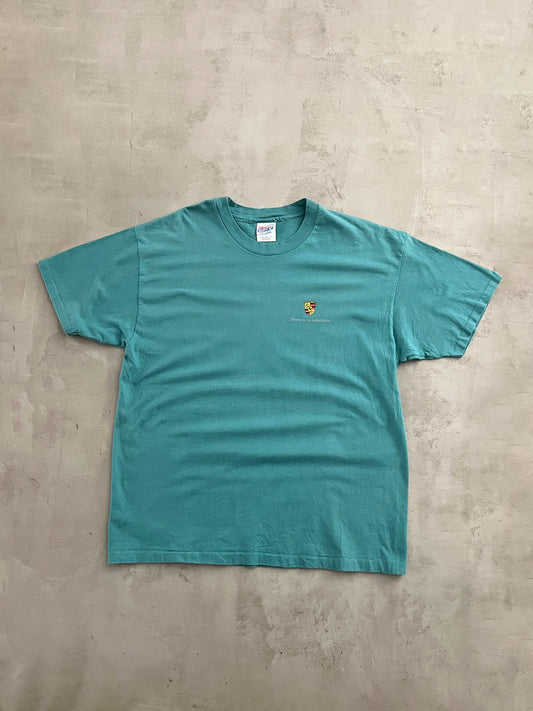 GREEN PORSCHE TEE - 1990S - XL