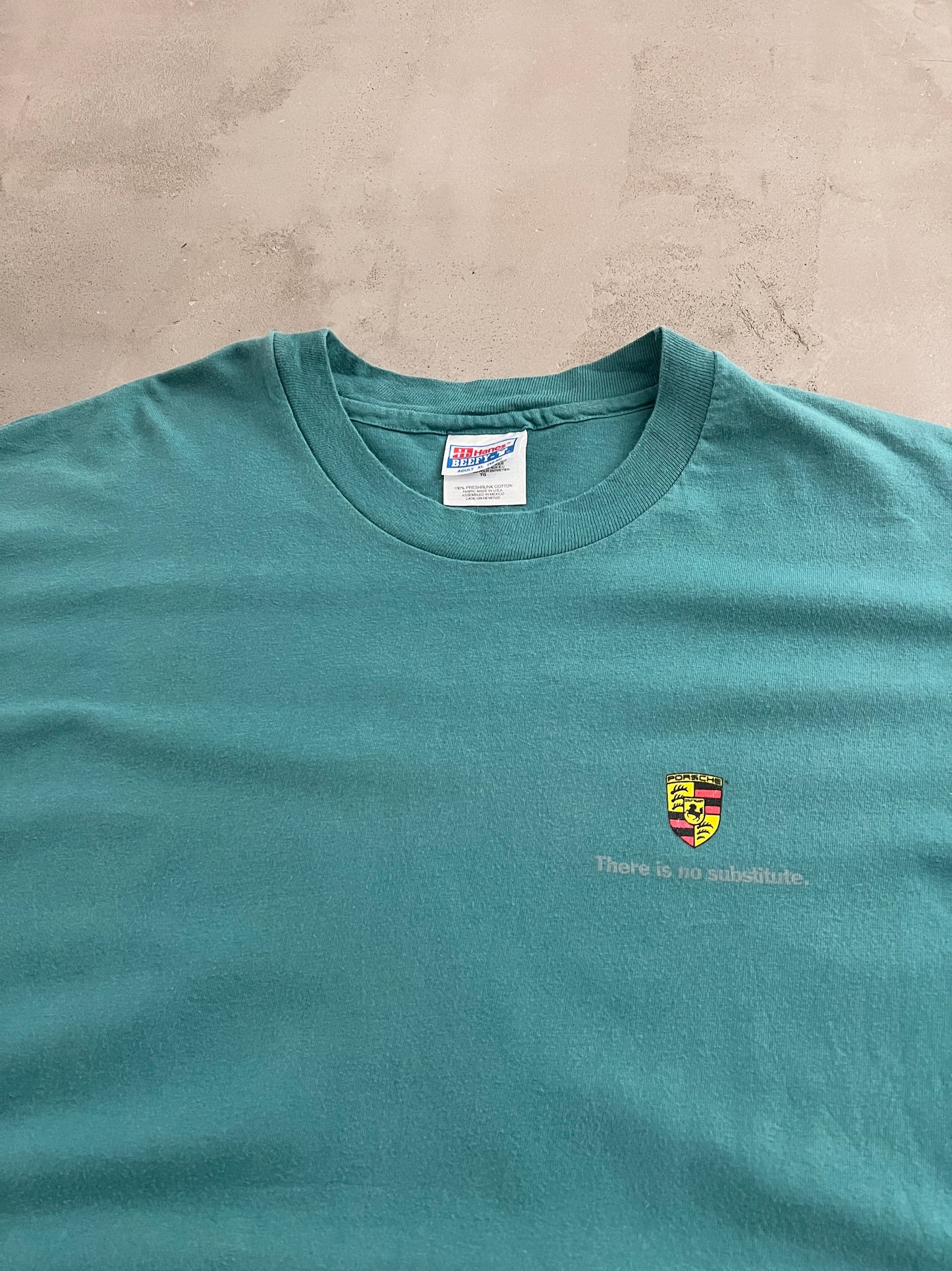 GREEN PORSCHE TEE - 1990S - XL