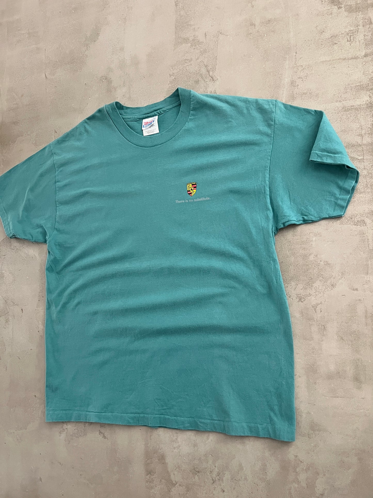 GREEN PORSCHE TEE - 1990S - XL