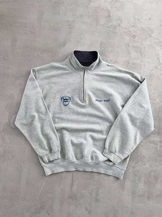 GREY LANCIA PROMO HALFZIP - 1990S - L/M