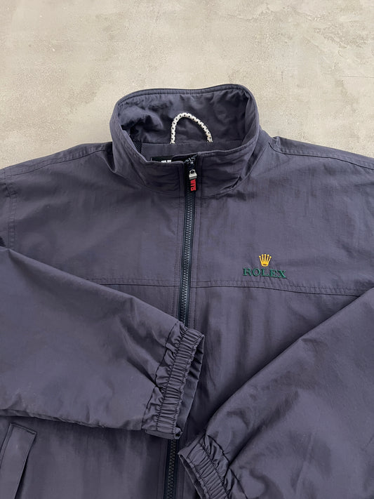 NAVY ROLEX YACHT JACKET - 2000S - L