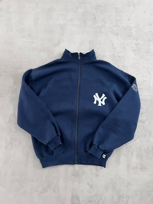 NAVY YANKEES RUSSELL JACKET - 1990S - XL/XXL