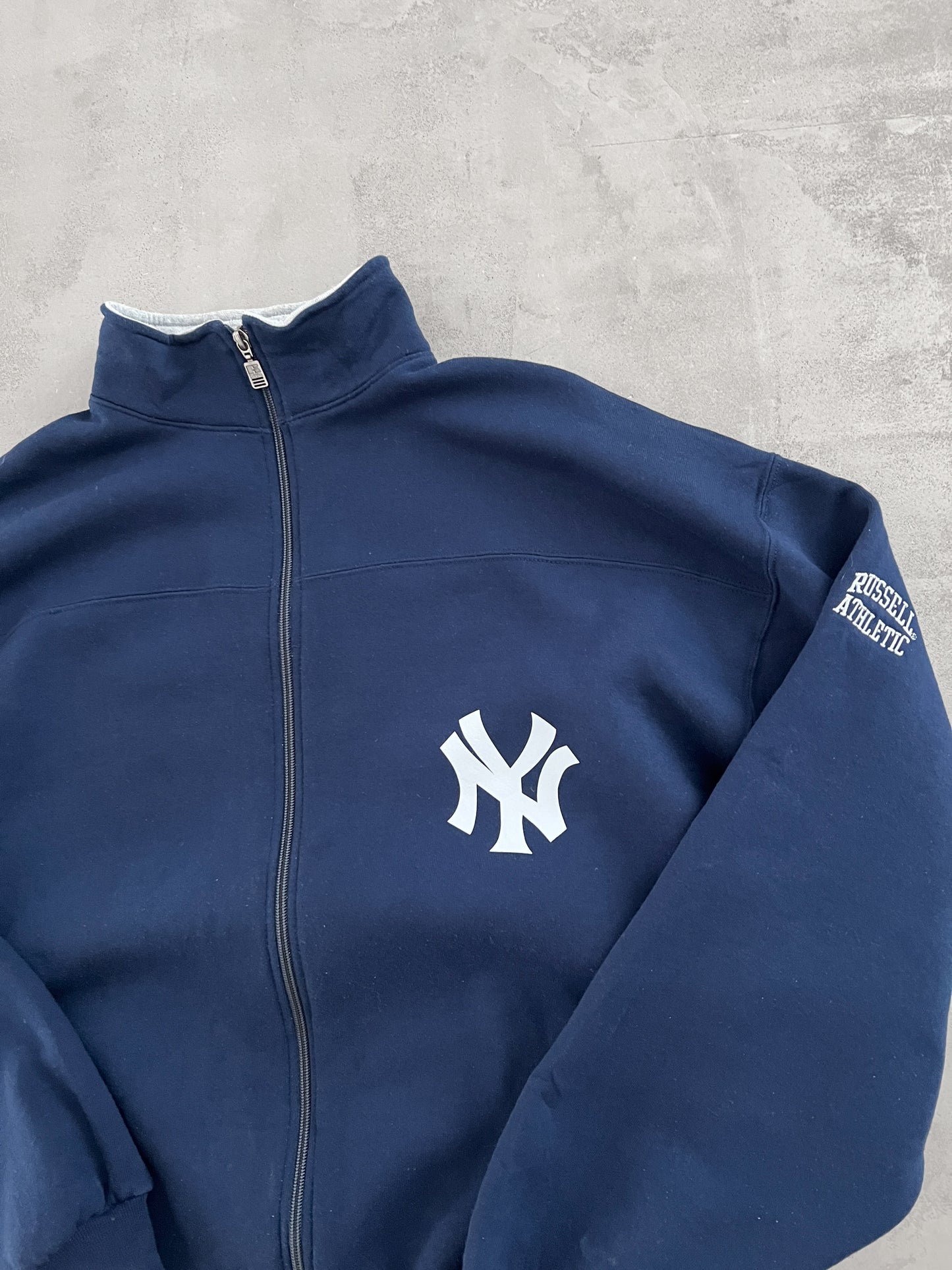 NAVY YANKEES RUSSELL JACKET - 1990S - XL/XXL