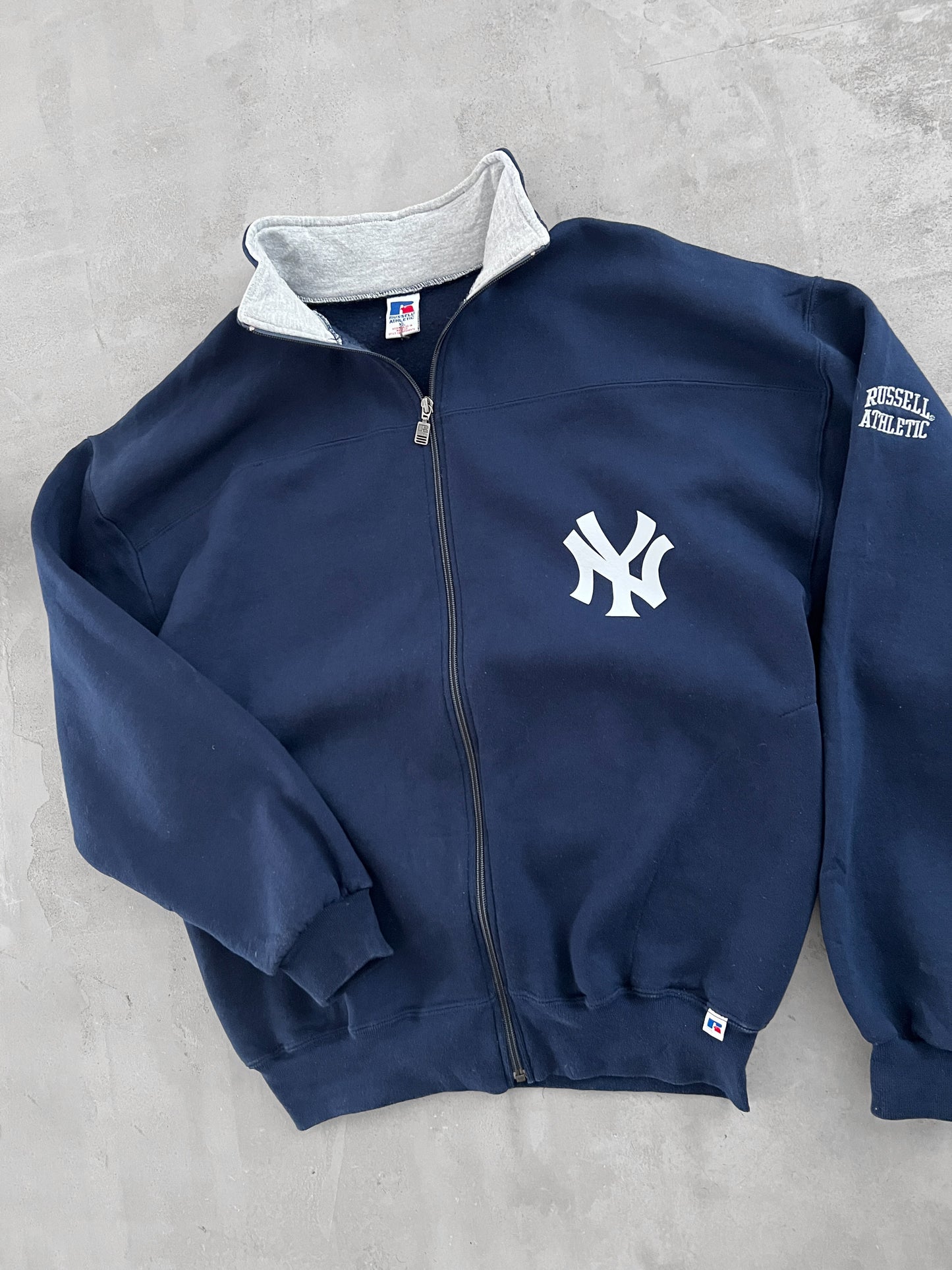 NAVY YANKEES RUSSELL JACKET - 1990S - XL/XXL