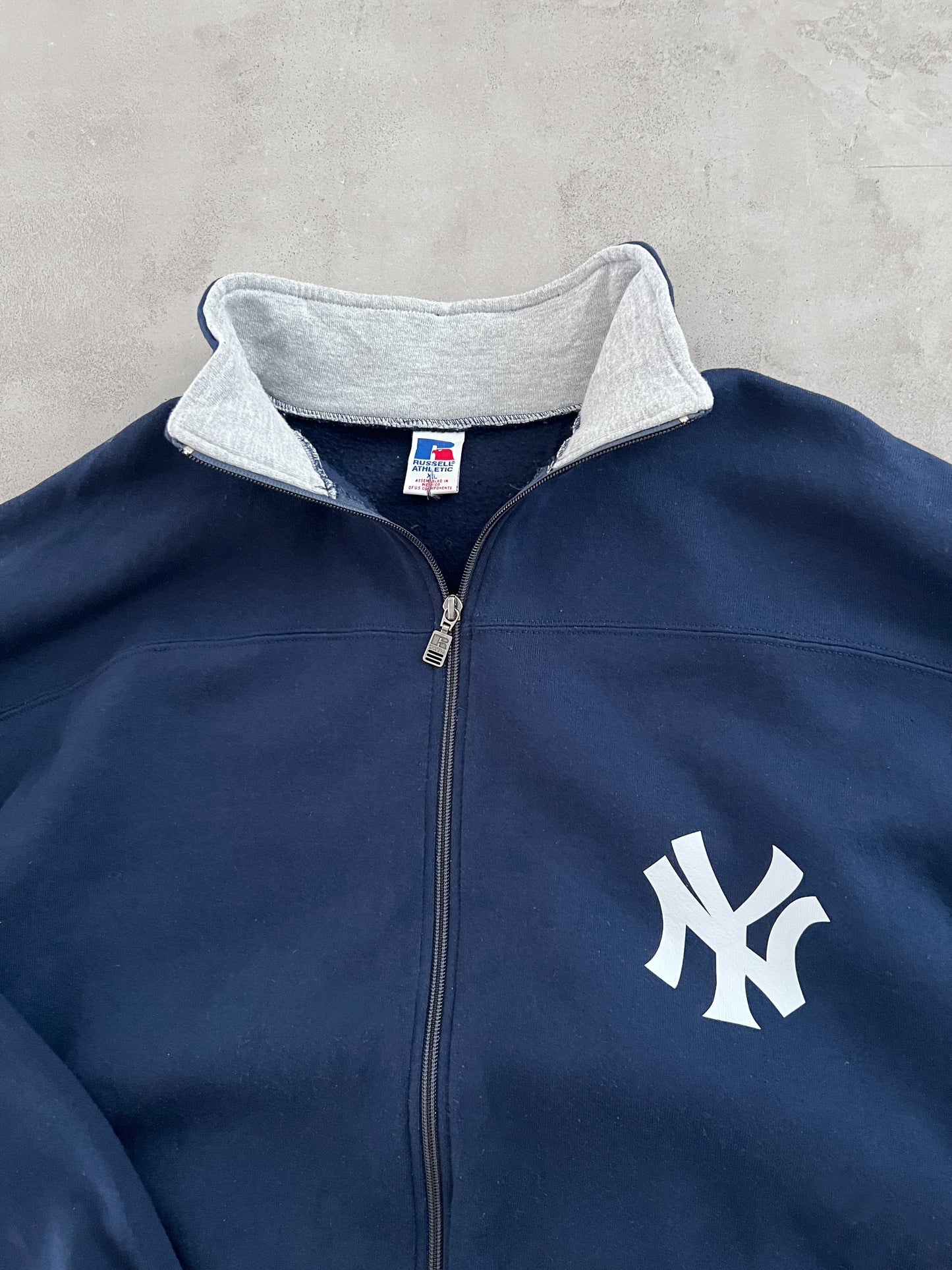NAVY YANKEES RUSSELL JACKET - 1990S - XL/XXL