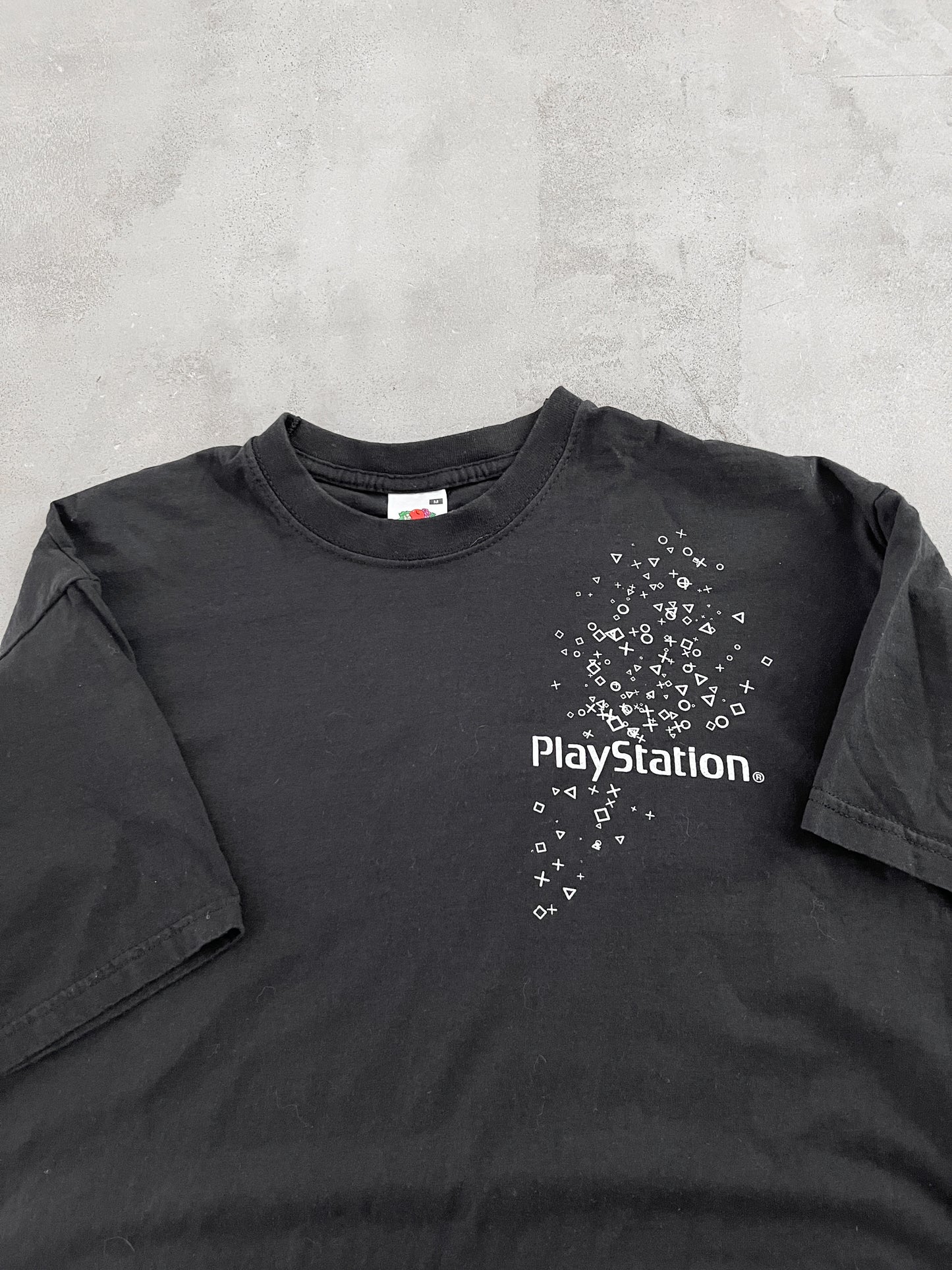 BLACK PLAYSTATION PROMO TEE - 1990S - M