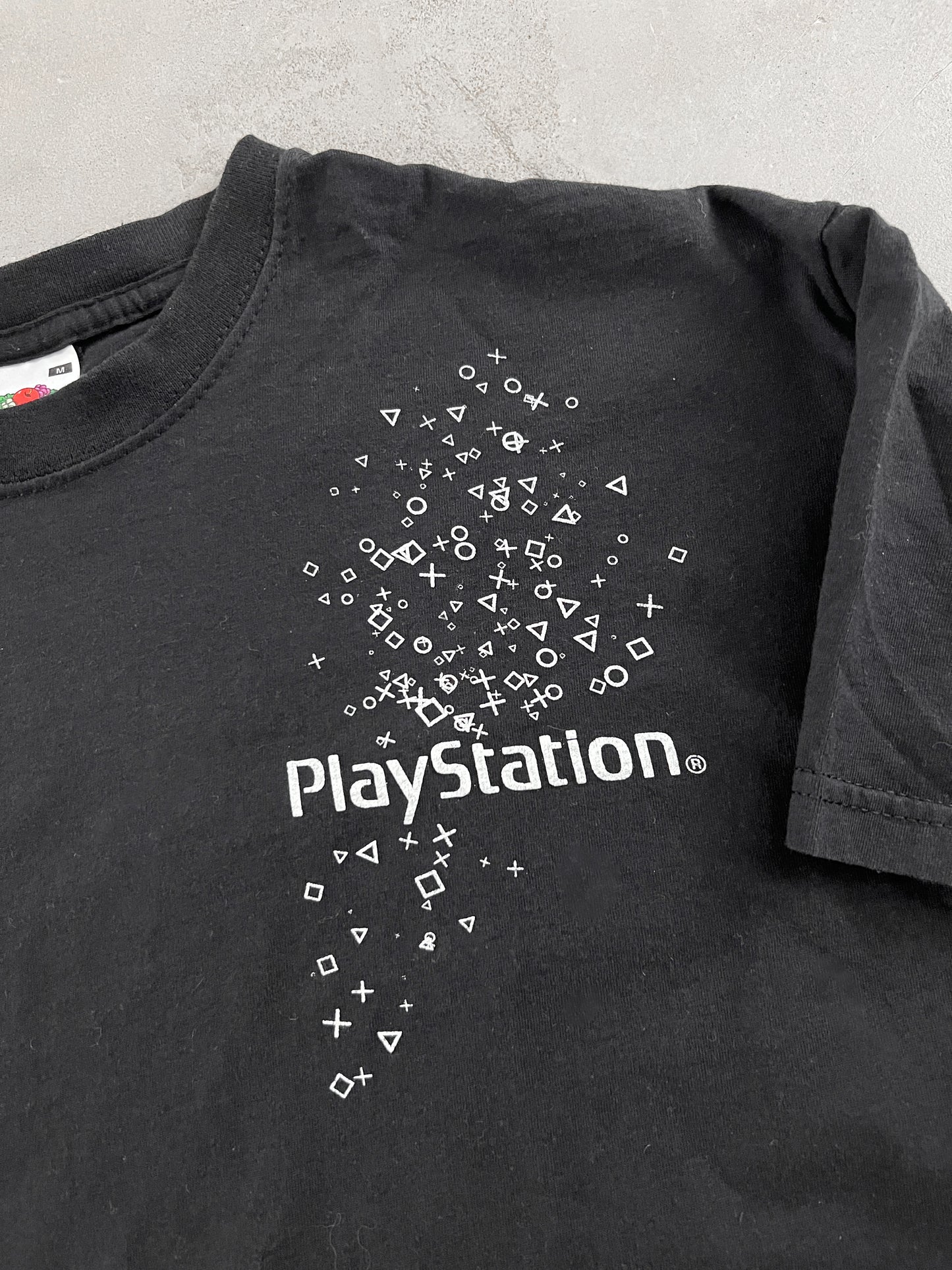 BLACK PLAYSTATION PROMO TEE - 1990S - M