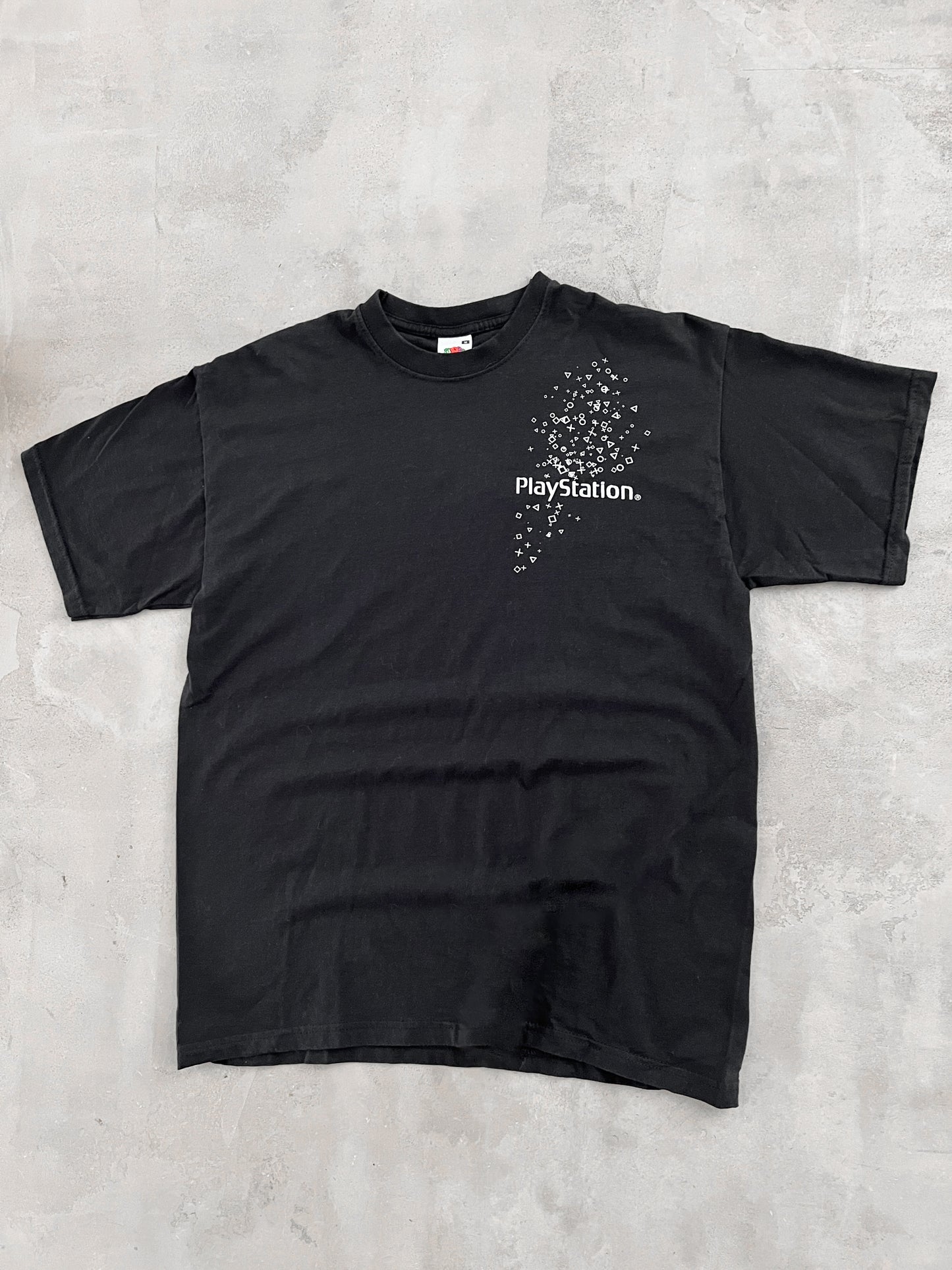 BLACK PLAYSTATION PROMO TEE - 1990S - M