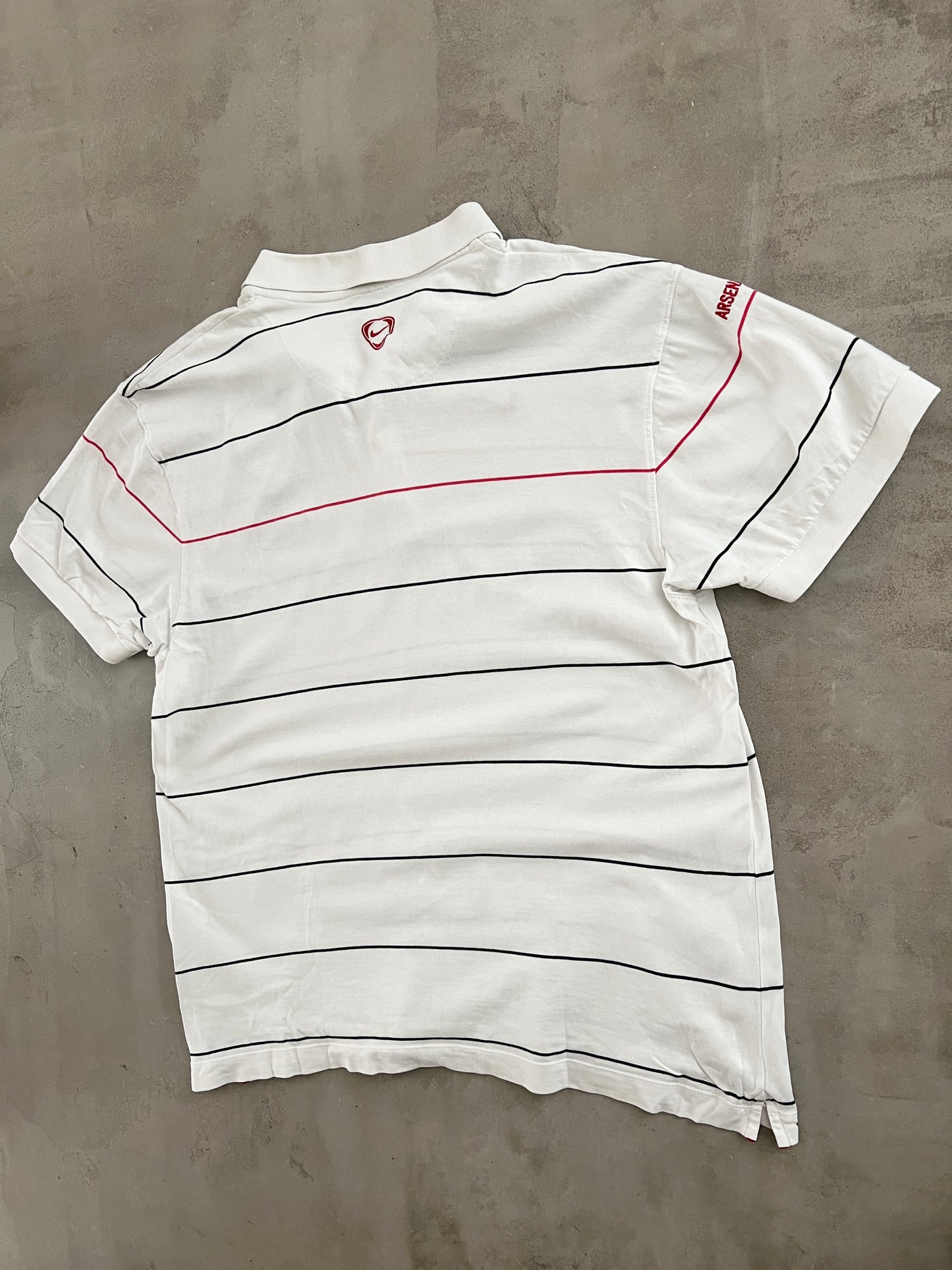 WHITE ARSENAL NIKE POLO - 2000S - L