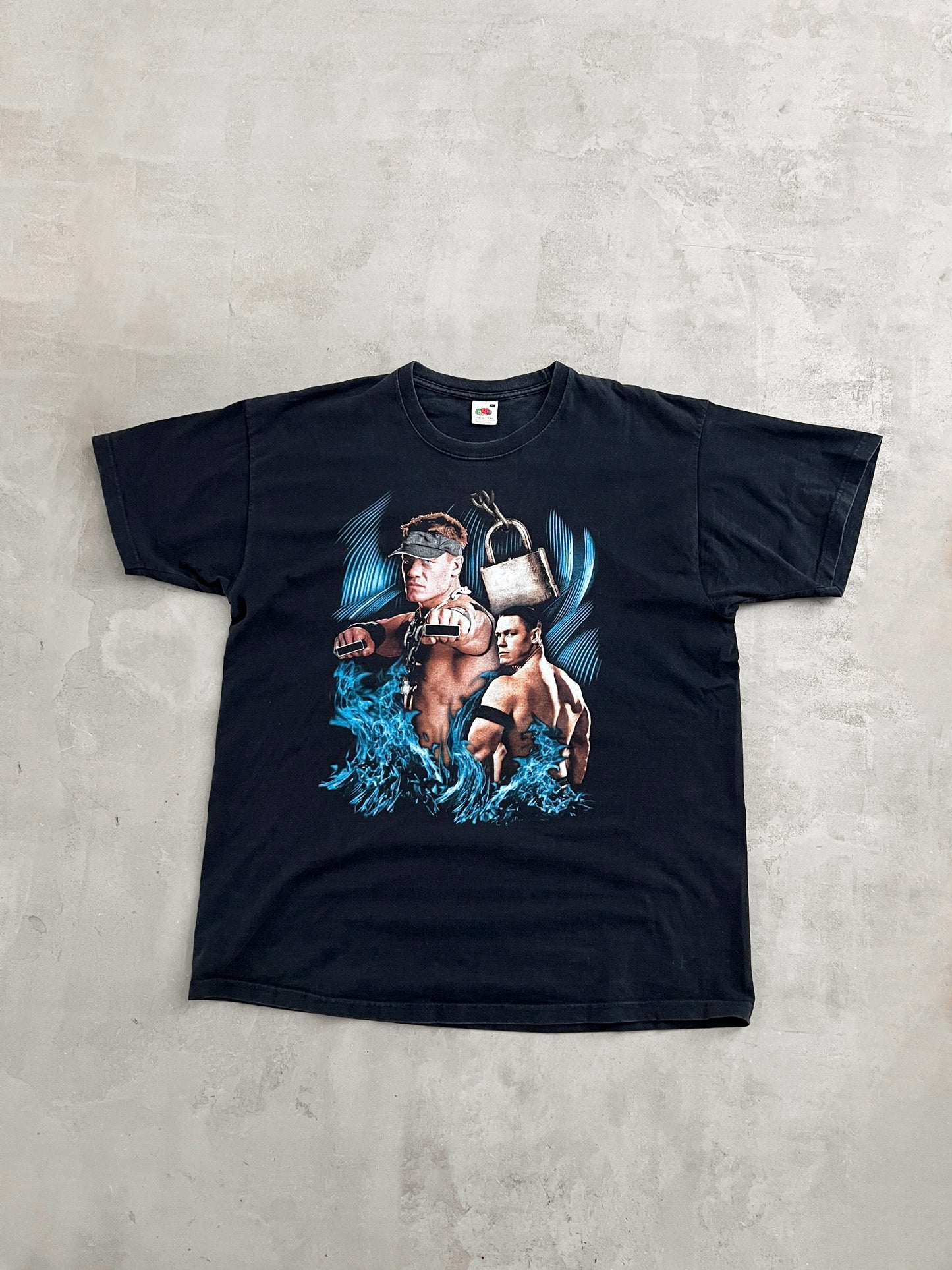 BLACK JOHN CENA WWE TEE - 2000S - XL