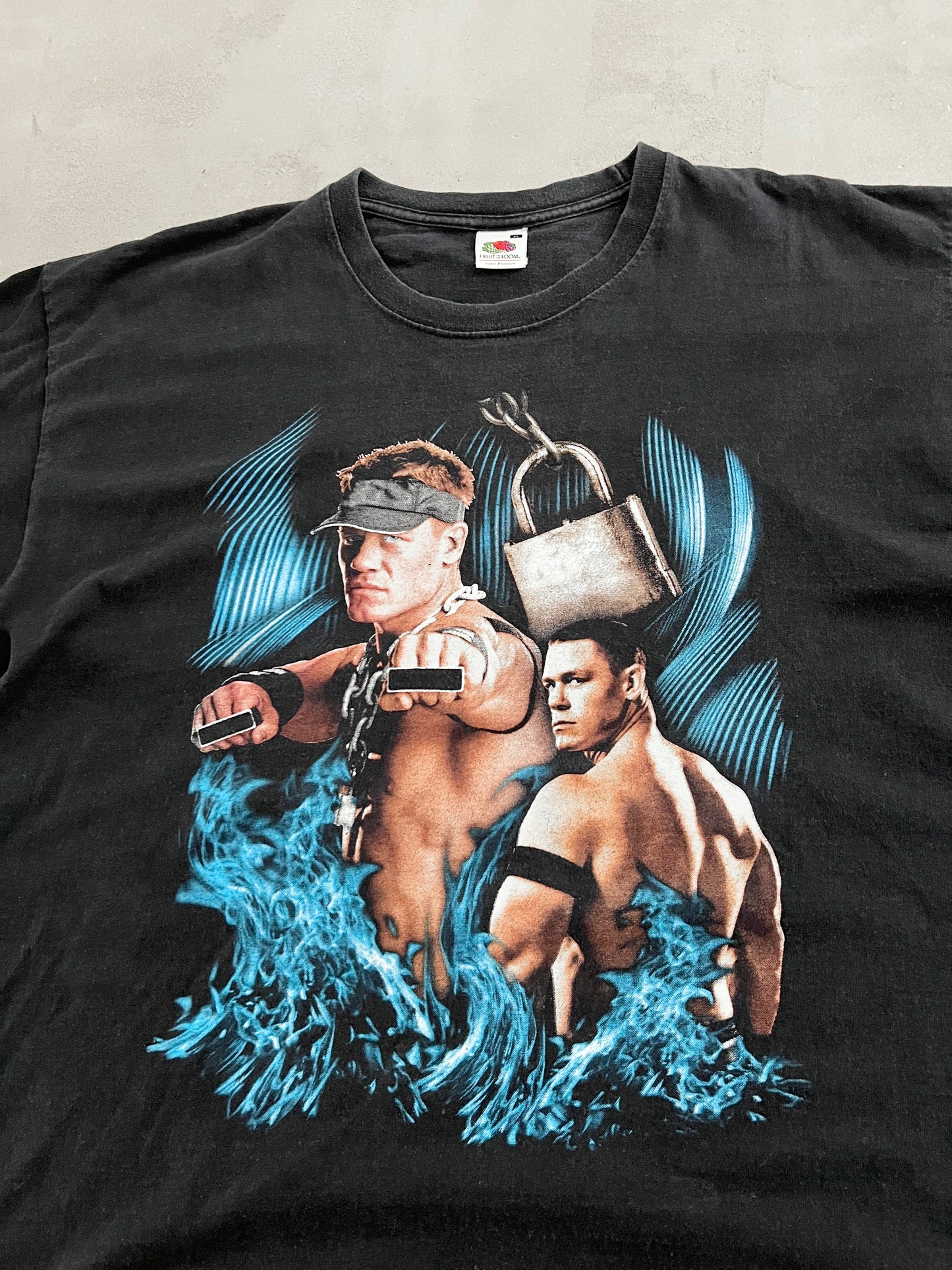 BLACK JOHN CENA WWE TEE - 2000S - XL