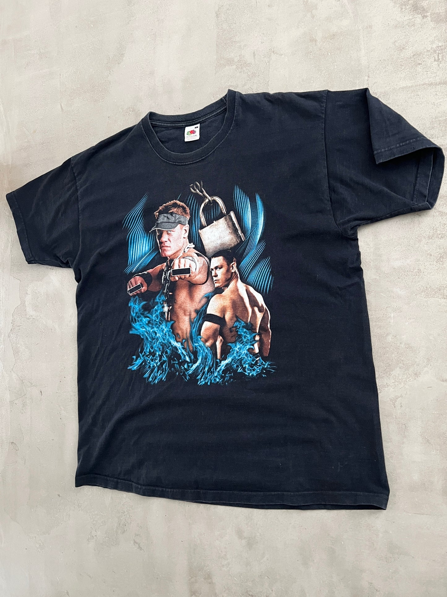 BLACK JOHN CENA WWE TEE - 2000S - XL