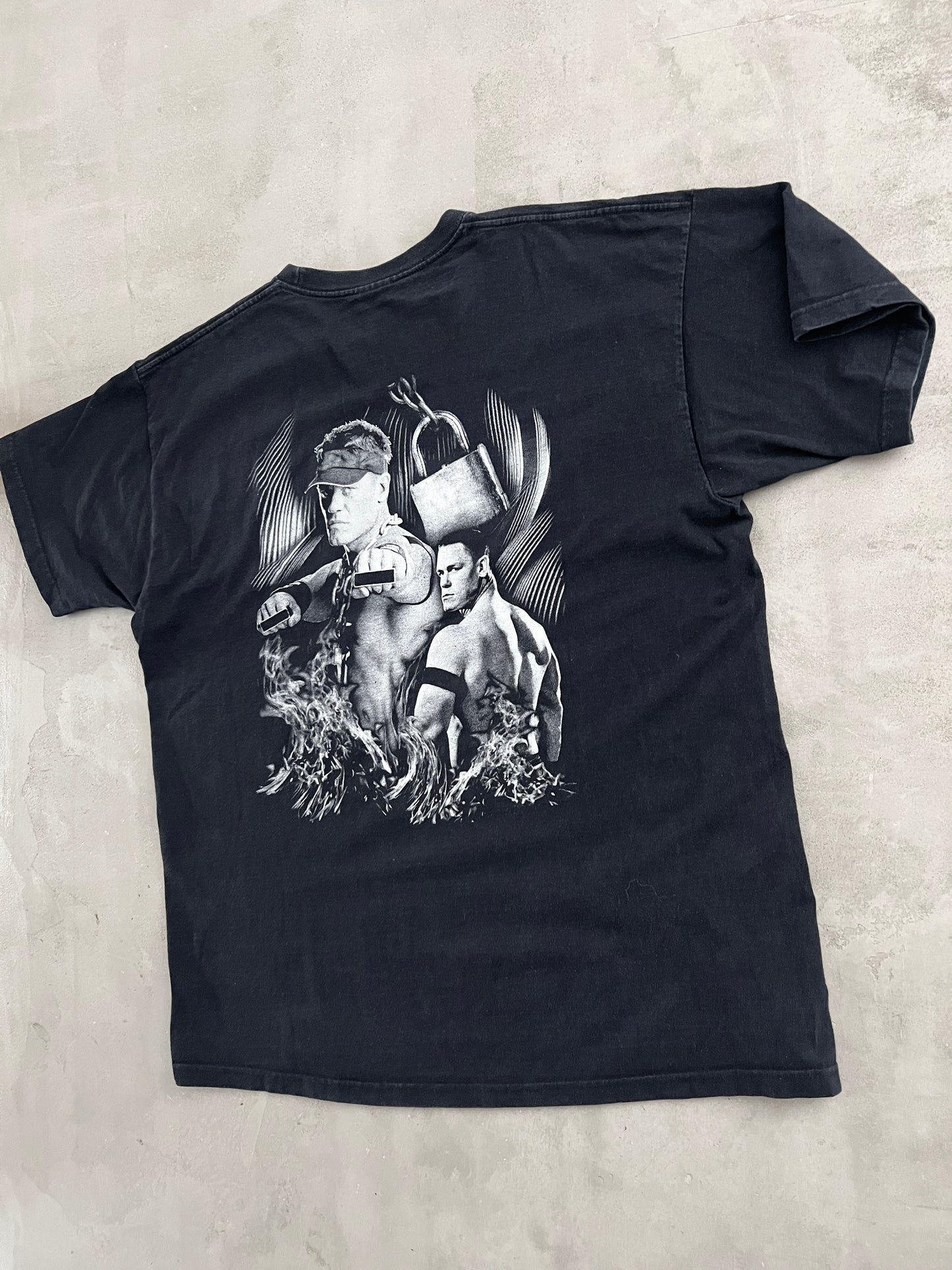 BLACK JOHN CENA WWE TEE - 2000S - XL