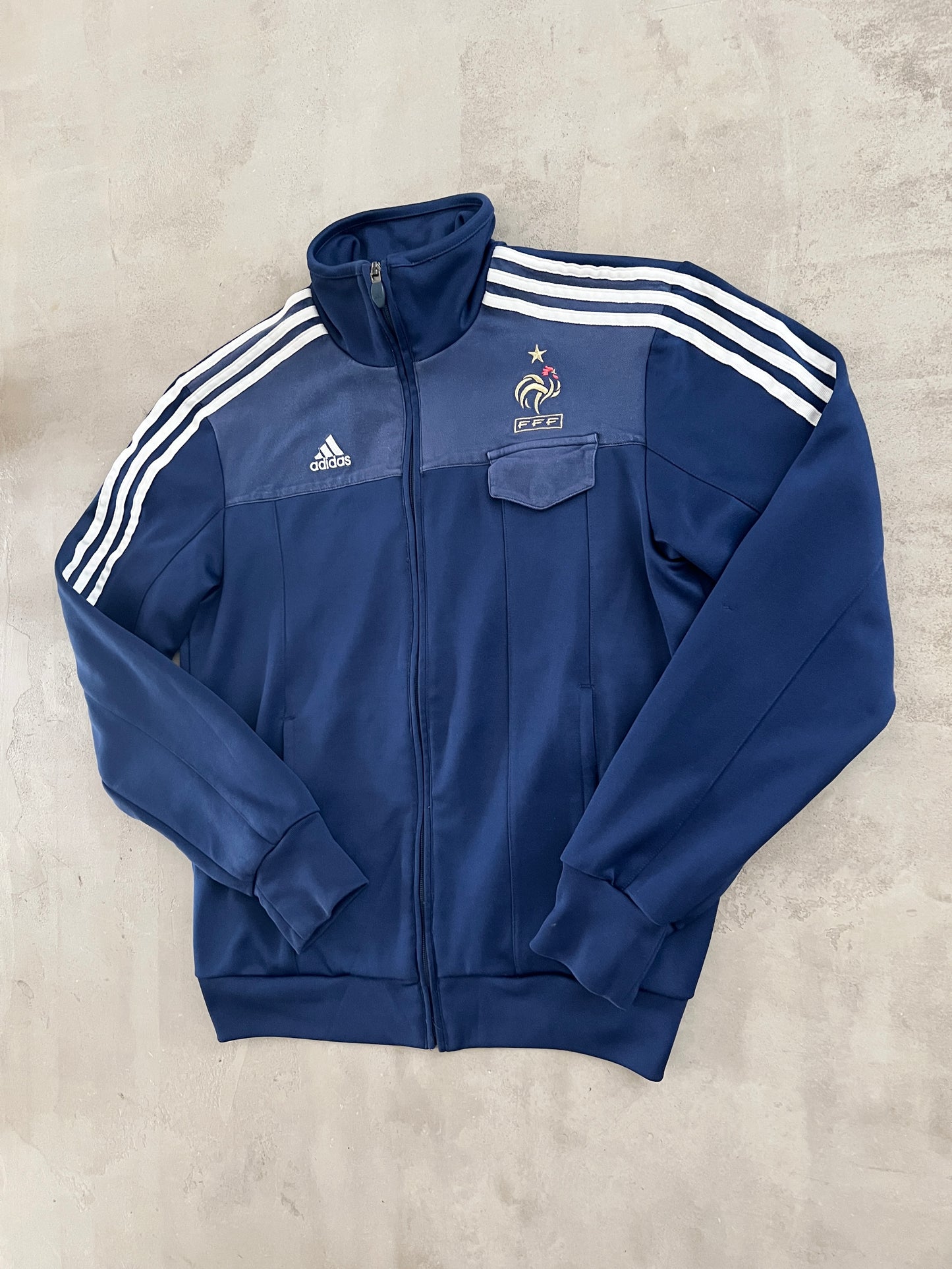 NAVY FRANCE TRACK JACKET - 2000S - M