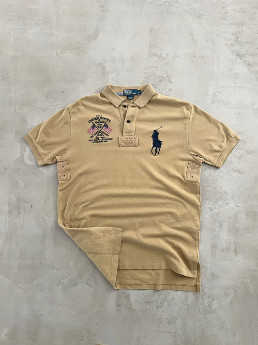 BEIGE RALPH LAUREN USA POLO - 2000S - L