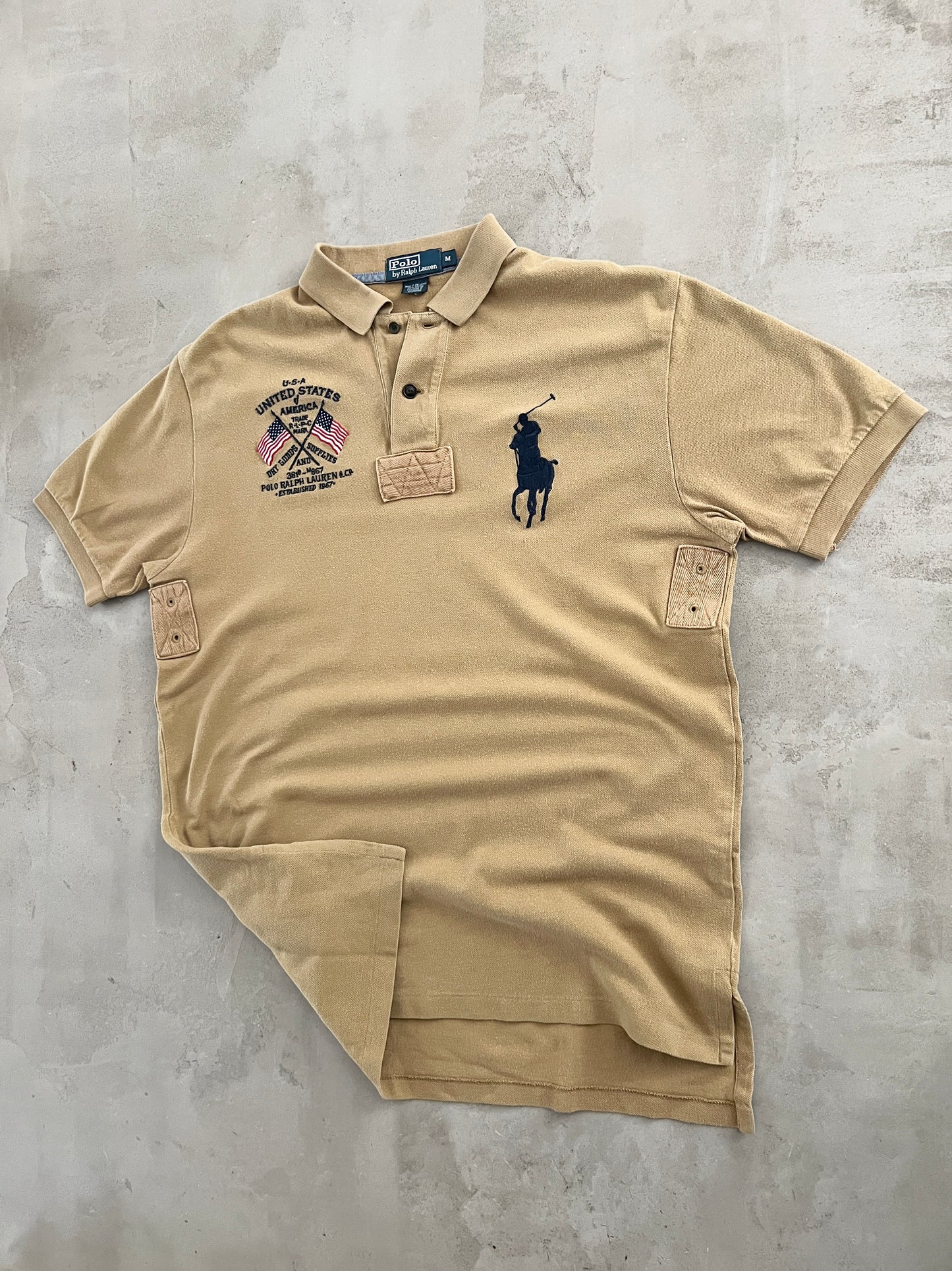 BEIGE RALPH LAUREN USA POLO - 2000S - L