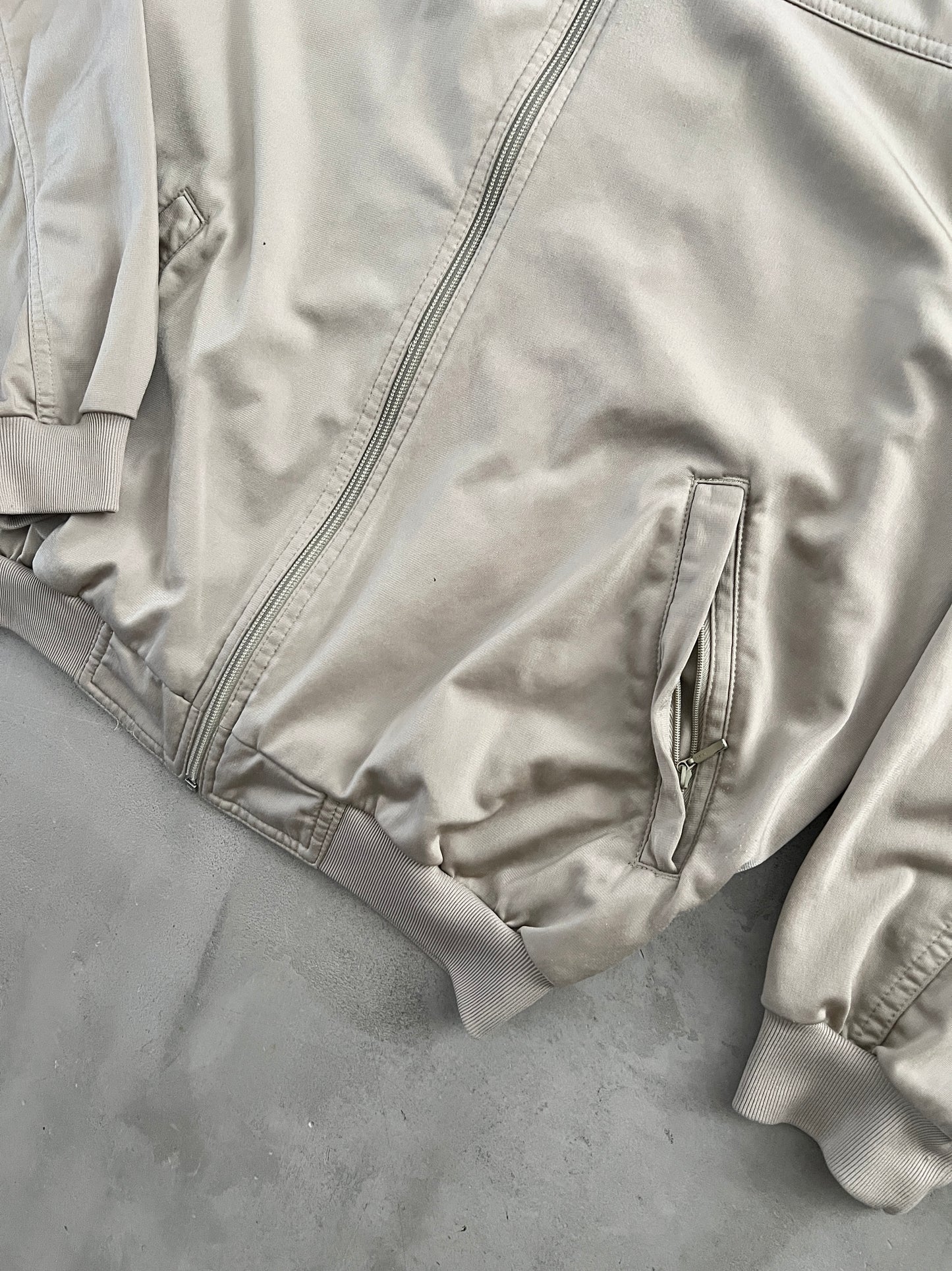 BEIGE NIKE TRACK JACKET - 2000S - S/M