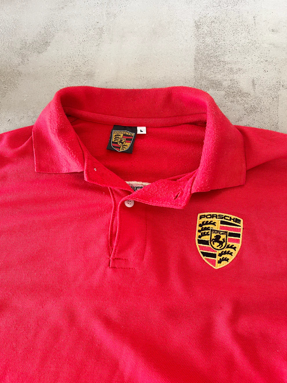 RED PORSCHE POLO - 1990S - L