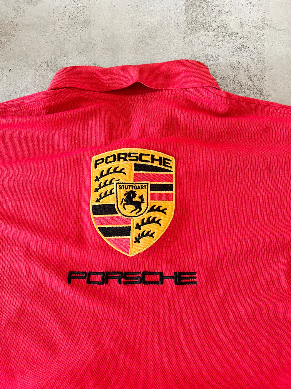 RED PORSCHE POLO - 1990S - L