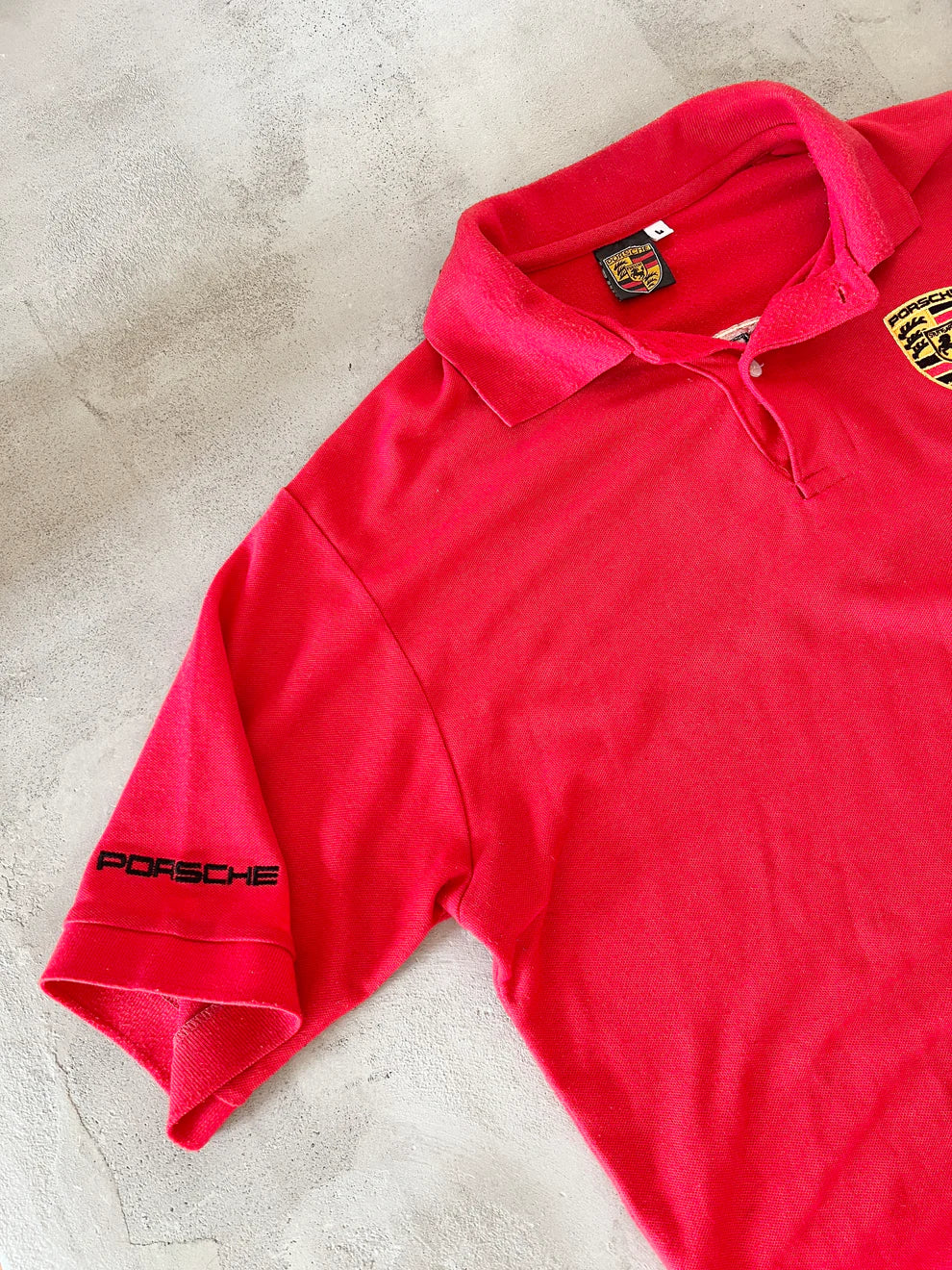 RED PORSCHE POLO - 1990S - L