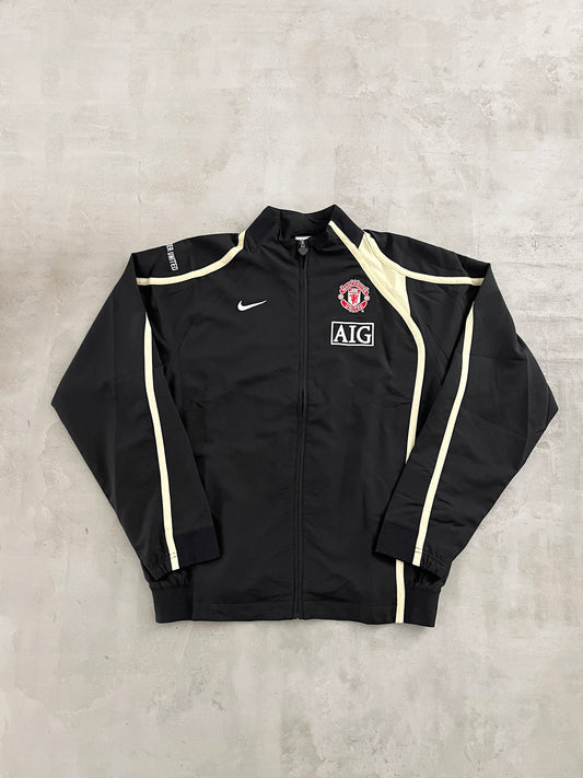 BLACK MANCHESTER UNITED NIKE JACKET - 2000S - L