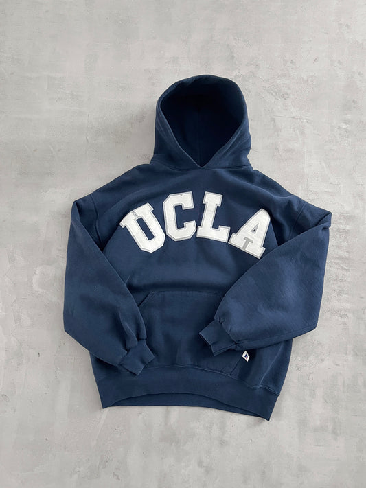 NAVY UCLA RUSSELL HOODIE - 1990S - L