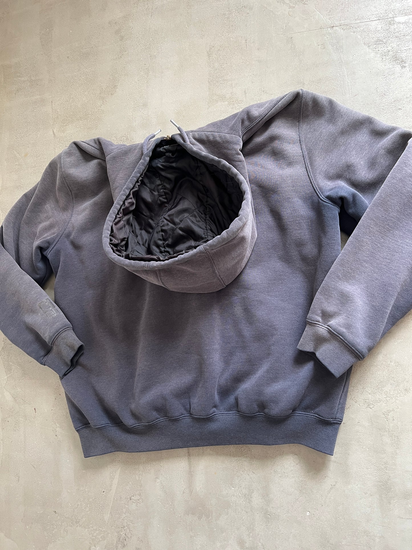FADED CARHARTT ZIP UP HOODIE - 1990S - L/XL