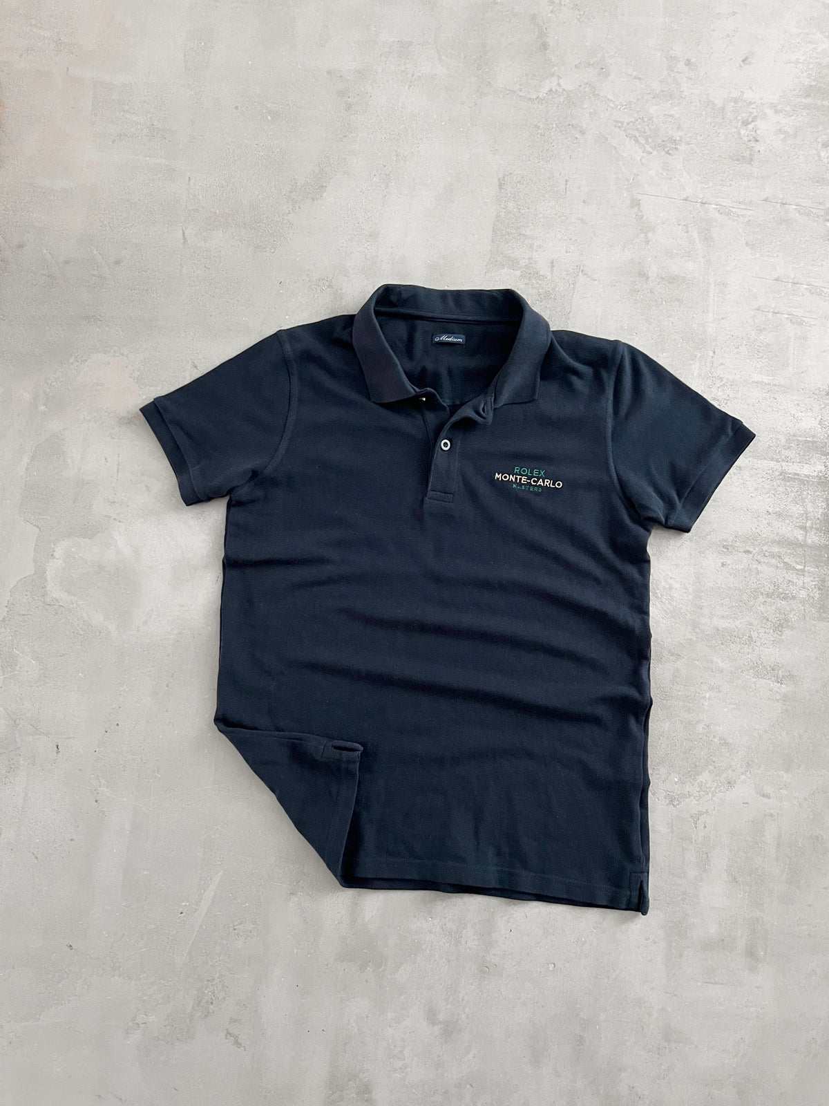 NAVY ROLEX MONTE CARLO TENNIS POLO - 2000S - S/M