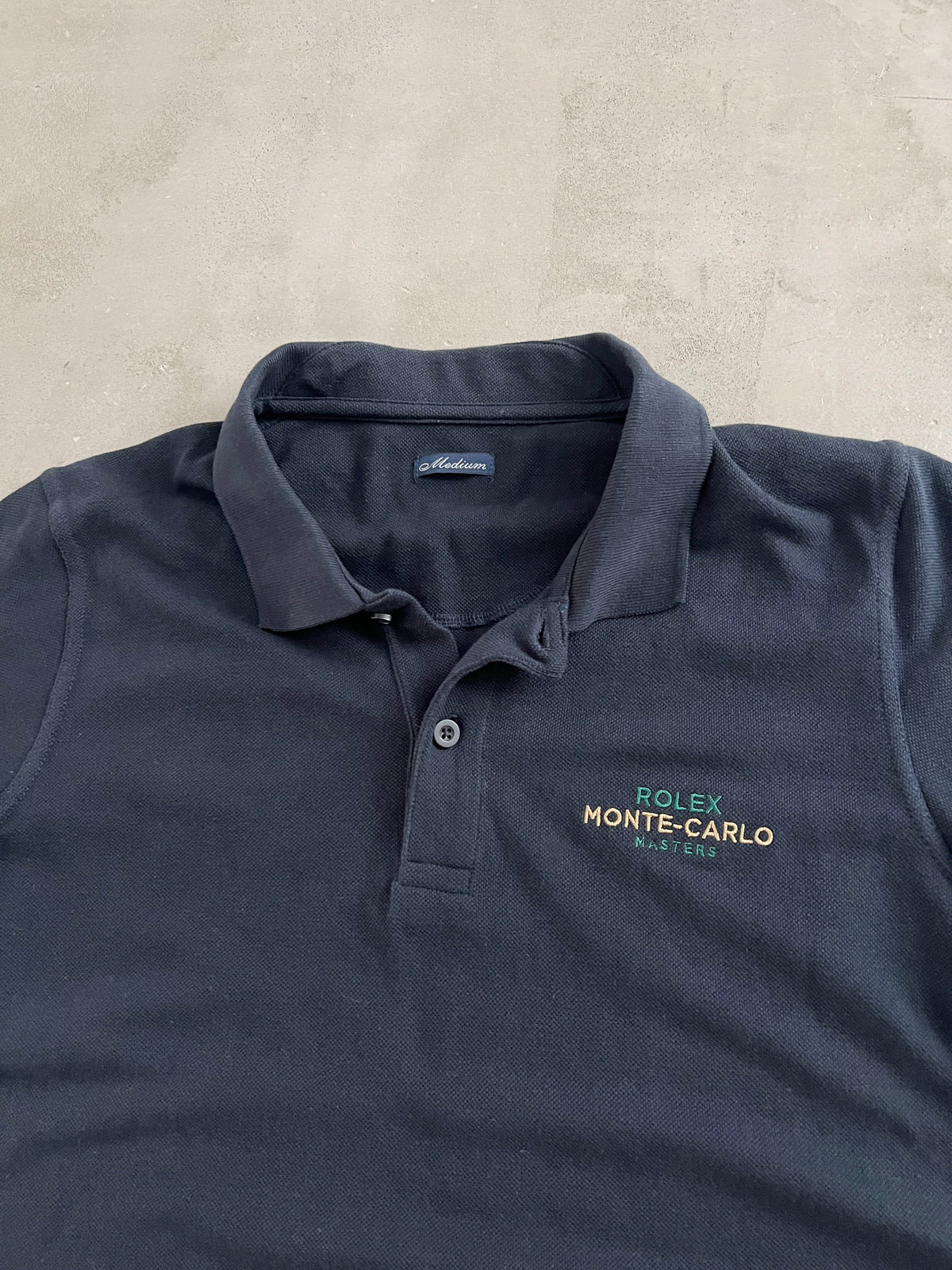 NAVY ROLEX MONTE CARLO TENNIS POLO - 2000S - S/M