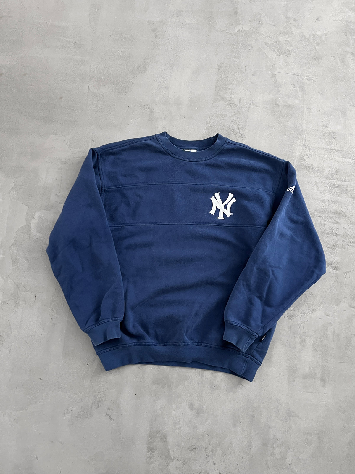 NAVY YANKEES SWEATER - 1990S - S