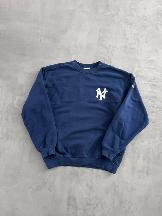 NAVY YANKEES SWEATER - 1990S - S