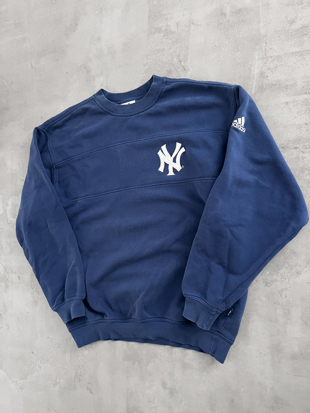 NAVY YANKEES SWEATER - 1990S - S
